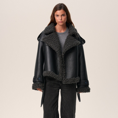 Elvira™ | Getailleerde Shearling Mantel