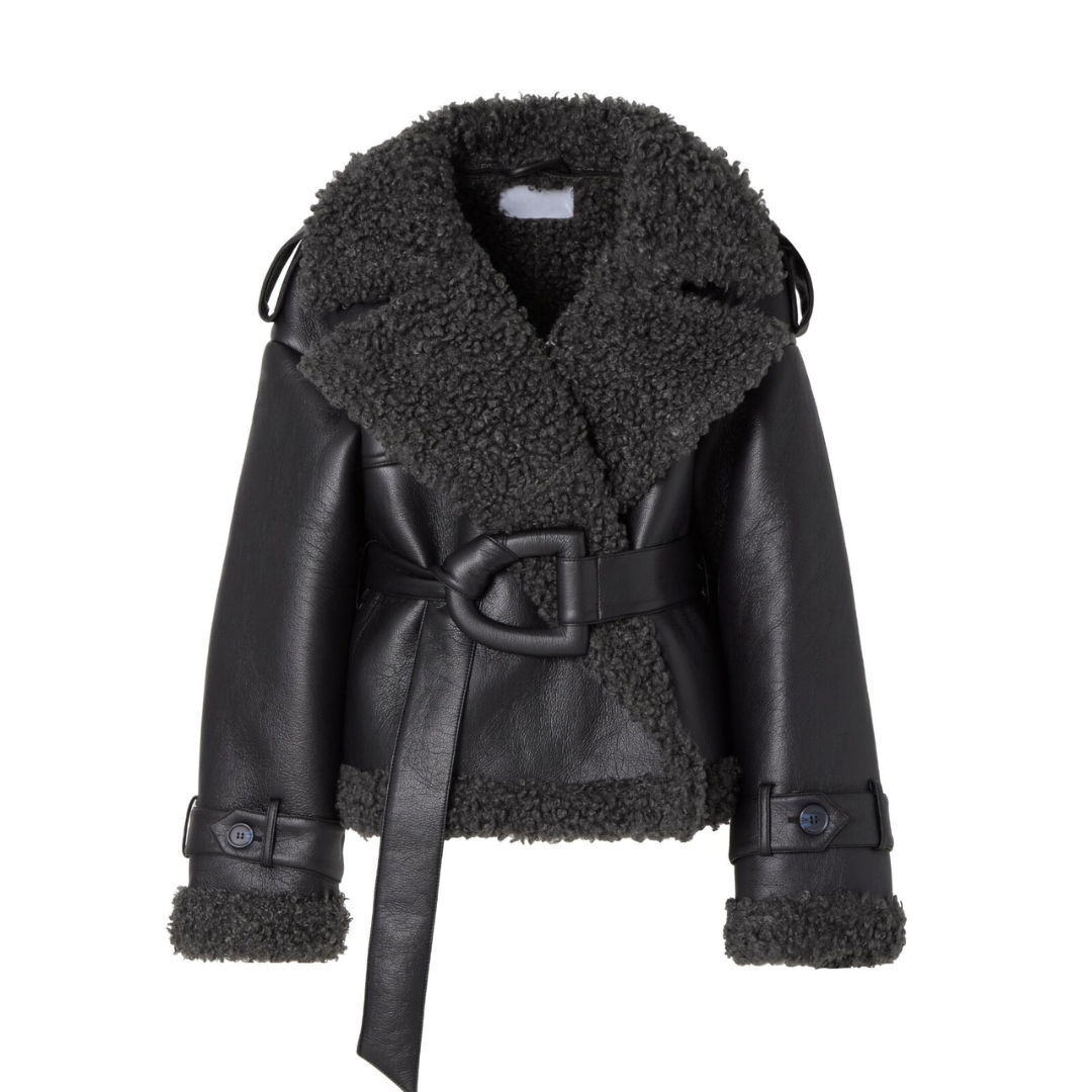Elvira™ | Getailleerde Shearling Mantel