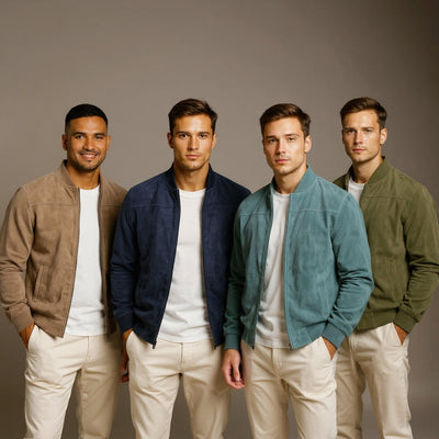 Henry™ | Suède Bomberjack voor Mannen